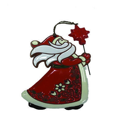 Декоративна новорічна фігура Святий Миколай 17 см