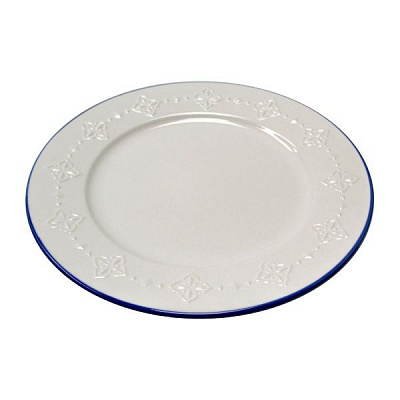 Тарілка обідня 25 см Blue Rim 21-279-112 Keramia