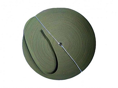 Лента хлопчатобумажная однослойная 35 мм хаки