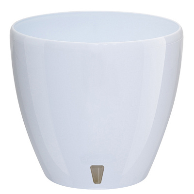 Вазон пластиковий Santino Deco Twin Plus круглий 12 л білий (DTWC120WHT)