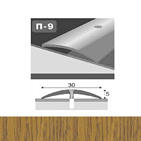 Профіль для підлоги стикоперекриваючий  П9 30x900 мм Горіх