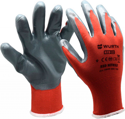 Рукавицы WURTH P9 с покрытием нитрил 2XL (11) 0899403111