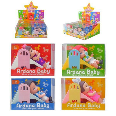 Кукольный набор Baby Ardana A702A с горкой, 4 шт. в ассортименте