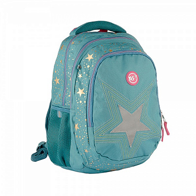 Рюкзак школьный YES T-22 Star серебро