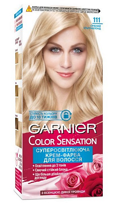 Крем-фарба для волосся Garnier Color Sensation №111 ультраблонд сріблястий 110 мл