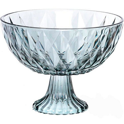 Блюдо на ніжці Fecund Diamond Gray 22 см