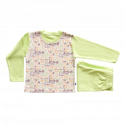 Пижама для мальчиков Lucky tots р.86 салатовый 1633 