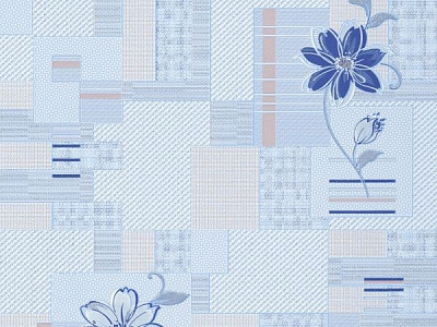 Обои виниловые на бумажной основе Славянские обои Comfort Цветок 5605-03 0,53x10,05 м 