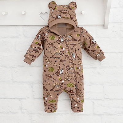 Комбинезон детский для мальчика Blanka Дино р.80 коричневый 110355 