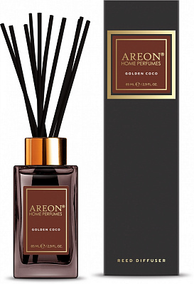 Аромадиффузор с палочками Areon Home Perfumes Premium 85 мл Золотой Коко