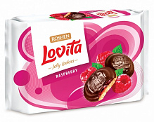Печенье Roshen Lovita Jelly Cookies с желейной начинкой со вкусом малины 425 г 