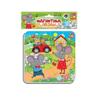 Пазли магнітні Vladi Toys Мишата VT3204-14