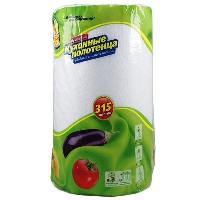 Паперові рушники Фрекен Бок 315 аркушів двошаровий 1 шт.