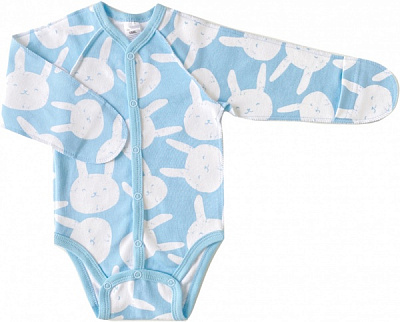 Боди детское для мальчика Smil р.56 голубой с рисунком 102720 