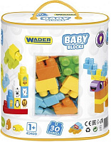 Конструктор Wader Baby Blocks Мои первые кубики 41400