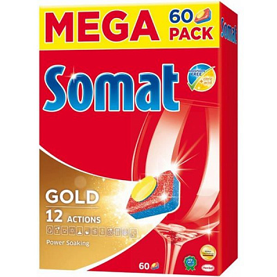 Таблетки для миття посуду Somat Gold 60 шт