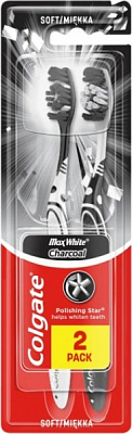 Зубная щетка Colgate Макс Блеск с углем мягкая 3 шт.