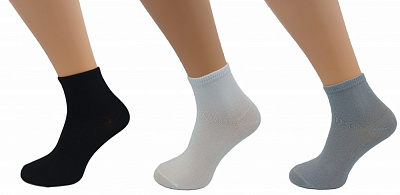 Набір шкарпеток чоловічих Sensio (25-27) р.38-42 білий/чорний/сірий 3 шт.