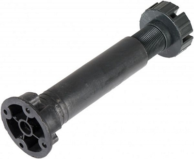 Мебельная ножка DC регулируемая 150 мм черная 