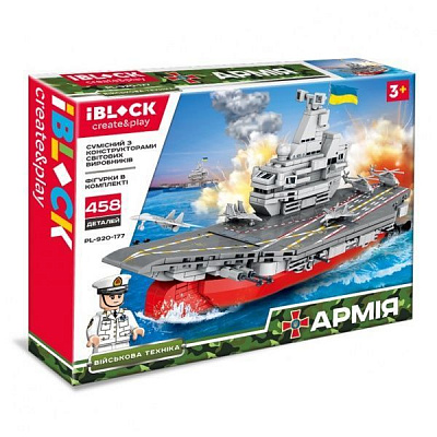 Конструктор Iblock Военный корабль PL-920-177