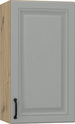 Шкаф верхний В 40/72/31,5 МС Глория_ASHEN /фасад МДФ №332 пепельный матовый/дуб артизан Грейд