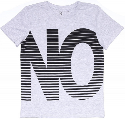 Футболка для хлопчиків LINCOLN&SHARKS 2I3903 (5902361843881) р.140 сірий меланж