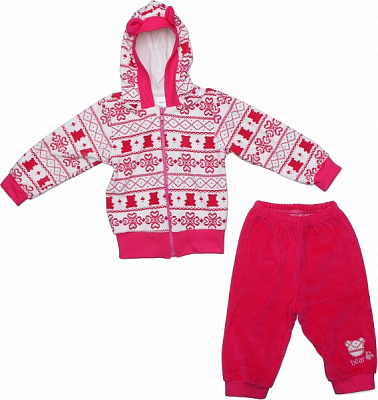 Комплект Фламінго святковий 674-513 білий із рожевим р.92