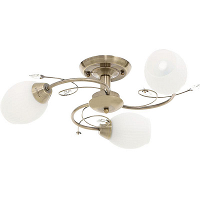 Люстра Accento lighting Merida ALDW-MX12839-3 3x60 Вт E27 антична латунь