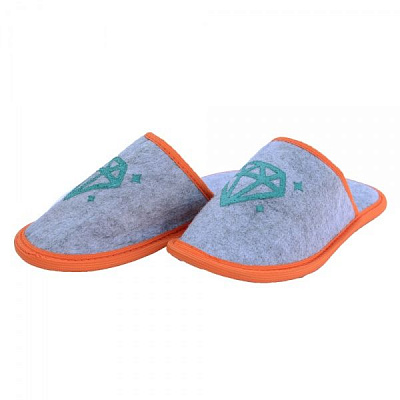 Капці домашні FX shoes фетрові закриті р. 38-39 сірий