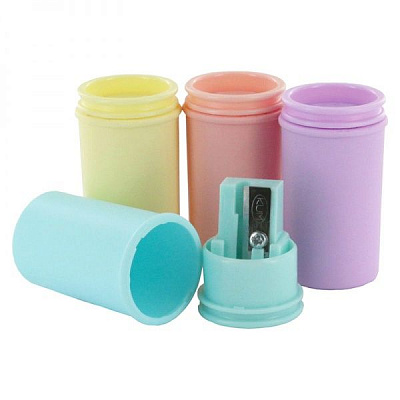 Чинка з контейнером в асортименті 1870 Mini Pastel 39201 KUM