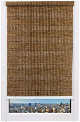 Ролета день-ніч Delfa Бамбук СРШ-01МК-42905 68x160 см мокко