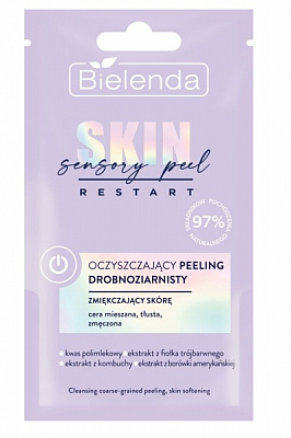 Маска-пілінг Bielenda Restart дрібнозернисте очищення та розгладження з пробіотиками 8 мл
