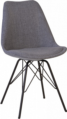 Стілець Nowy Styl ASTI SOFT 4A BLACK (BOX-2) (CH) PN-02 сірий / чорний