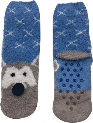 Носки женские La Nuit Home волк р. универсальный голубой 1 пар 