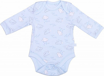 Боді для хлопчика Bembi БД58а р.80 блакитний із малюнком