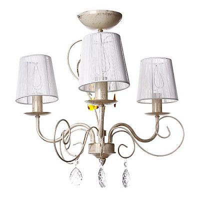 Люстра підвісна Vitaluce 3xE14 слонова кістка