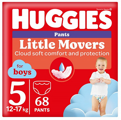 Підгузки-трусики Huggies Boy 5 12-17 кг 68 шт.