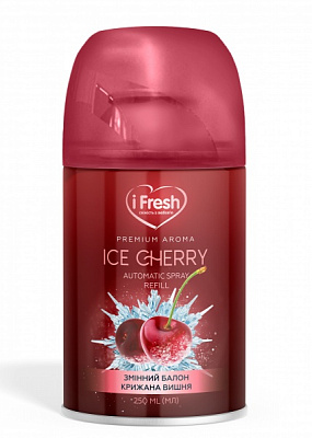 Змінний балон для автоматичного освіжувача повітря iFresh premium aroma ice сherry 250 мл