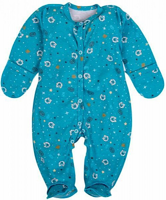 Комбинезон Маленькие люди 3801-110 р.50-56 белый с разноцветным 