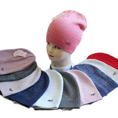 Шапка для девочек р.52-54 в ассортименте 2219 