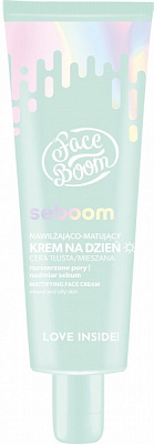 Крем для лица дневной Bielenda Seboom увлажняющий-матирующий с цинком и зеленым чаем 50 мл