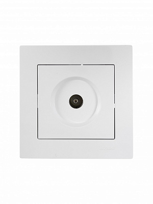 Розетка TV прохідна 1 Lezard Vesna IP20 білий 742-0288-129