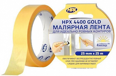 Стрічка малярна HPX 4400 для ідеальних країв 25 м FP2525