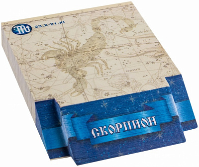 3D-блок для заметок Знаки зодиака Скорпион