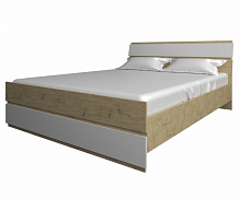 Ліжко SOKME 160 Лаура 160x200 см білий/дуб артізан 