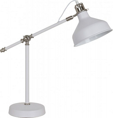 Настольная лампа декоративная Camelion Amsterdam KD-425 С71 1x40 Вт E27 белый/хром 