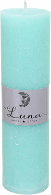 Свічка Рустік циліндр бірюзовий C5520-331 Luna