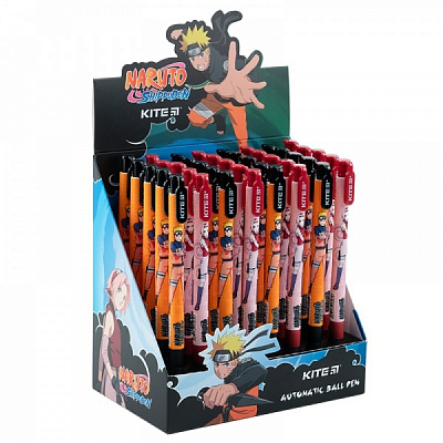 Ручка шариковая KITE Naruto автомат синяя 