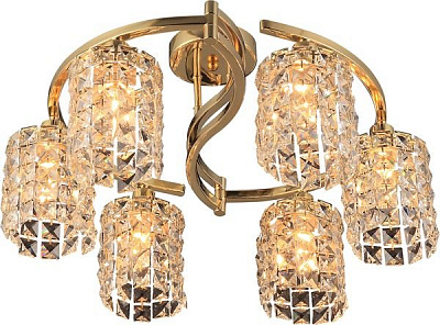 Світильник стельовий Altalusse Світильник Altalusse INL-1130C-06 золото, E14 6х40Вт 6x40 Вт E14 золото INL-1130C-06 Gold