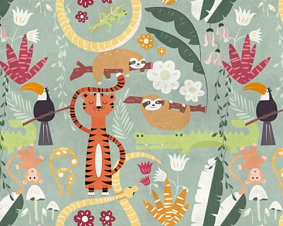 Обои A.S. Creation The Wall 371 см x 280 см 38303-1 0,53x20,1 м 